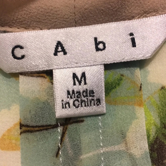 CAbi Butterfly Crossover Top #234 with Cap Sleeves - Picture 4 of 6